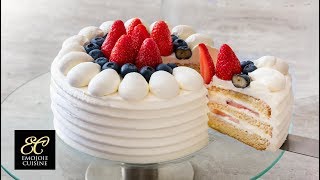 Japanese Strawberry Shortcake Recipe [upl. by Krm]