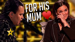 He Performs a HEARTWARMING Tribute to his Mum on Americas Got Talent 😢 [upl. by Ahsel464]