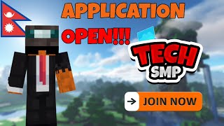 APPLICATION OPEN FOR TECH SMP S1  SAUG065  JOIN FAST [upl. by Atibat]