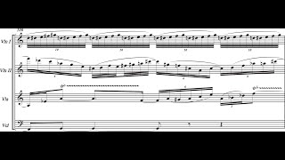 Michail Travlos  Metathesis for String Quartet 1977 ScoreVideo [upl. by Reggy]