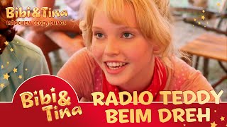 Bibi amp Tina  MÄDCHEN GEGEN JUNGS  Radio Teddy besucht die Dreharbeiten [upl. by Elfstan]