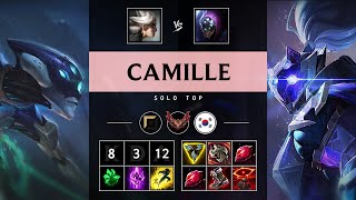 Camille Top vs Jax Killing spree  KR Grandmaster Patch 1421 [upl. by Enylecoj583]