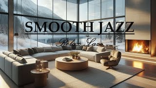 ✨Cozy Modern Living Room with Panoramic Mountain Views  Smooth Jazz for Relaxation Study and Work [upl. by Anyaj]