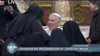 Begegnung von Papst Franziskus mit dem Klerus in Neapel 2132015 [upl. by Nnagrom177]