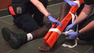 EMT Training  Leg Splinting [upl. by Ateloj]