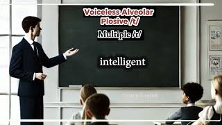 Voiceless alveolar plosive t  American English pronunciations english learnenglish [upl. by Neoma967]