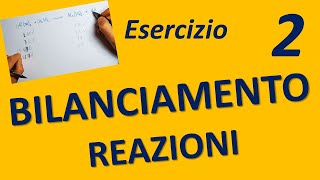 Bilanciamento Reazioni Chimiche Esercizio 2 risolto [upl. by Dorison]