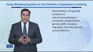 Hardy Weinberg Equation to Test Whether a Population  Biodiversity amp EvolutionII  BT201Topic164 [upl. by Ydrah]