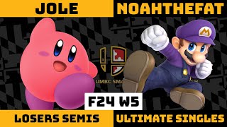 Retriever Rumble 59 Losers Semis  Jole Kirby vs NoahTheFat Mario Dr Mario Smash Ultimate [upl. by Ynavoeg]