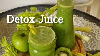 Detoxifying Celery Cucumber Juice Recipe For Clear Skin amp Weight Loss [upl. by Schaper]