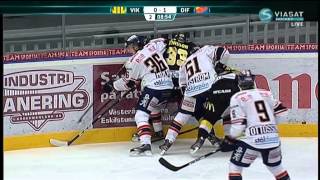 Hockeyallsvenskan 201213 Omgång 33 VIK Västerås HK  Djurgårdens IF [upl. by Iroc]