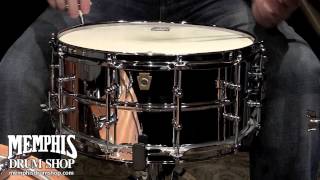 Ludwig 14x65 Chrome Over Brass Snare Drum with Tube Lugs [upl. by Rexferd]