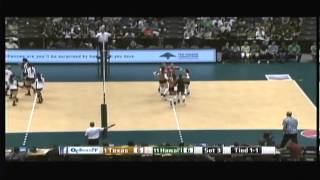 Rainbow Wahine Volleyball 2013  11 Hawaii Vs 1 Texas Part 5 Of 10 [upl. by Elleinahc]