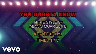 Alanis Morissette  You Oughta Know Karaoke [upl. by Acyre]