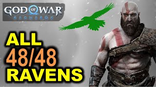 All Odins Ravens Locations  The Eyes of Odin  God of War Ragnarok [upl. by Ydur]