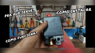 COMO TROCAR PRESSOSTATO AUTOMÁTICO DE UM MOTOCOMPRESSOR DE AR [upl. by Letha]