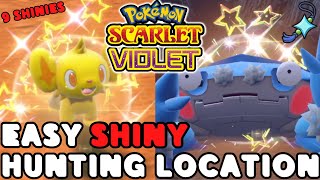 9 EASY SHINY HUNTS Exploit for Pokemon Scarlet and Violet [upl. by Kemppe]