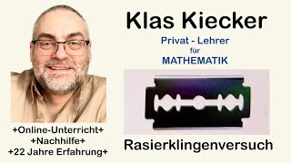 YT682 Physik ElektroTechnik  Rasierklingenversuch  Plattenkondensator [upl. by Erastatus]