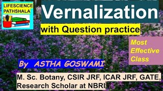 Vernalization in plants  TGT  PGT  GATE  GIC  Lt Grade Biology [upl. by Eseret]