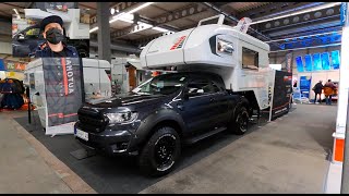 Tischer Trail Box 260 SD pickup Camper all new model Ford Ranger walkaround and interior K258 [upl. by Dorsey]