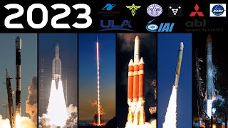 Rocket Launch Compilation 2023  Arianespace ULA JAXA Firefly KARI MHI ABL NG IAI NADA [upl. by Issac665]