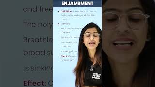 Learn English Literary Devices  Enjambment  Daily English Learning cbse2023 nehamam [upl. by Annoik708]