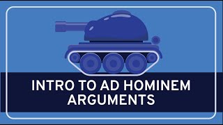 CRITICAL THINKING  Fallacies Introduction to Ad Hominem Fallacies [upl. by Karlow]