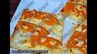 Auf Blätterteig Gebackener Hokkaido Kürbis  Kürbispizza [upl. by Constancia]