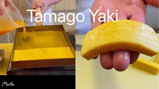 Professional way to make Tamago Yaki Japanese omelettetamagoyaki sushisashimijapanesefood [upl. by Alemap]