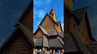 Heddal stave church stavkirke in Norway🇳🇴 [upl. by Darrej]