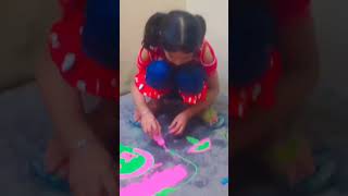 Comment Krna guys rangoli kaisi hai 💐🥰 [upl. by Enyak]