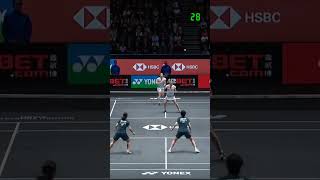 The best rally 70 shots BaekLee vs MatsuyamaShida  All England Open 2024 WD F shorts [upl. by Marabelle]