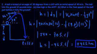 projectile motion problems [upl. by Fotzsyzrk908]