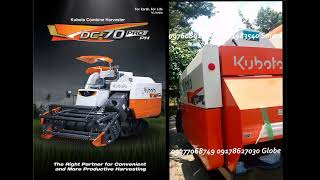 KUBOTA HARVESTER FEATURES HD 4K 🇵🇭 DC70 PRO COMBINE REAPER THRESHER PHILIPPINES [upl. by Scevo495]