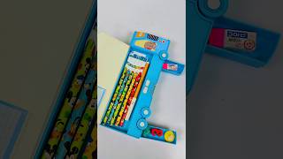 Geometry Box Filling with Stationery Pencil Eraser Emoji Eraser Sketch Colour shorts [upl. by Gamages]