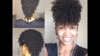 Natural Hair Style Frohawk Tutorial [upl. by Freddie52]