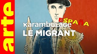 Le migrant  Karambolage España  ARTE [upl. by Alfredo]