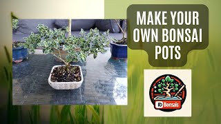 How to make your own bonsai pots how bonsai garden diy plants [upl. by Leinahtan418]