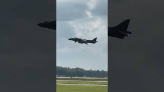 Two harriers depart Wilmington NC harrierjets KILM aviation [upl. by Zosi]