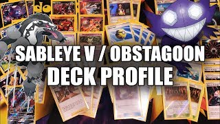 Sableye V  Obstagoon Deck Profile BEST SPREAD DECK  Pokemon TCG Sword amp Shield [upl. by Anastas]