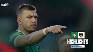 Highlights Leicester Tigers v Northampton Saints  Gallagher Premiership 2425 Round 4 [upl. by Ahsienak]