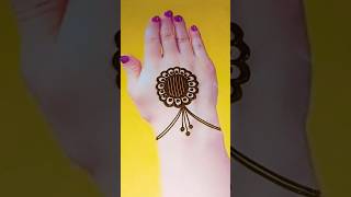 Easy Mehendi design with comb mehndiheena mehandi tricks mehenditrick youtubeshorts henna [upl. by Nahum527]