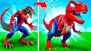 Upgrading to Dino SPIDERMAN in GTA 5 [upl. by Colene]