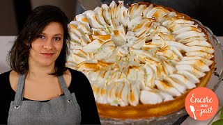 Recette tarte citron meringuée Pâte sucrée Lemon curd Meringue italienne christophefelder [upl. by Aeniah]