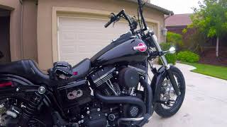 2016 Harley Street Bob Stage III Mods [upl. by Dibru]