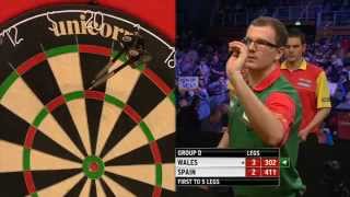 WCoD World Cup Of Darts 2013 first round Wales VS Spanje [upl. by Navonod]