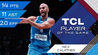 Nick Calathes 14 PTS  TCL Player Of The Game  CRO vs GRE  FIBA OQT 2024 Greece [upl. by Eiclek721]