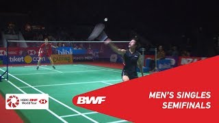 SF  MS  WONG Wing Ki Vincent HKG vs Anders ANTONSEN DEN  BWF 2019 [upl. by Allyce311]