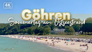 Sommertag auf der Promenade von Göhren  Rügen Urlaub 2022 4K Walk [upl. by Sudderth]