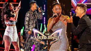 The Masked Singer All Nicole Scherzinger And Robin Thicke Performances [upl. by Ennairac]